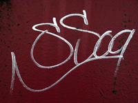 Graffiti On Railroad Car